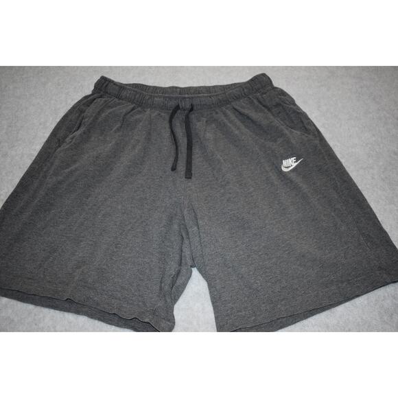 Nike Gym Shorts Mens Size 2XL XXL Lounging Casual With Pockets Gray - Picture 1 of 6